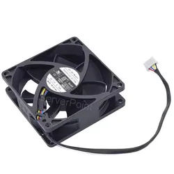 Original PWM temperatura controlada ventilador de refrigeração, medição de velocidade de 4 fios, EFC-08E12W, 12V, 0.70A, 8cm, 8025, Novo