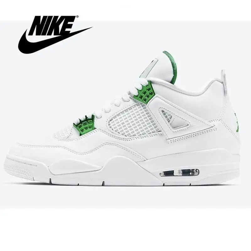 

Кроссовки Nike-Jordan Air в ретро стиле, классические спортивные кеды для тренировок, Баскетбольная обувь, цвет красный/зеленый/красный/металлик, ледяной черный