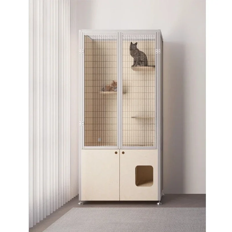 

Aluminum profile marine plate cat cabinet villa household cat house nest cat climbing frame