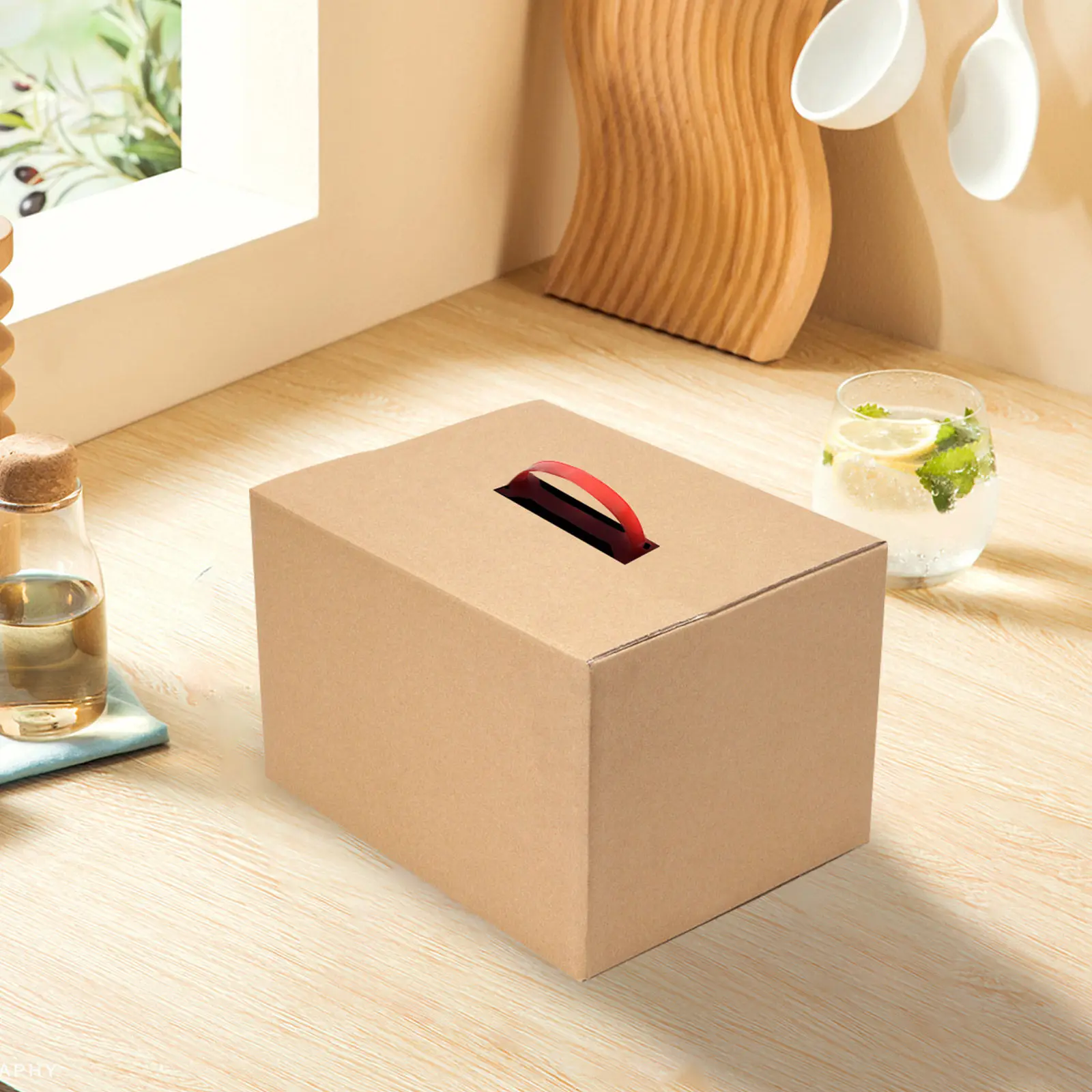 

100Pcs Carton Box Handles Pe Material Sturdy Comfortable Grip Carrying Gift Milk Box Strap Moving Packing Accessories