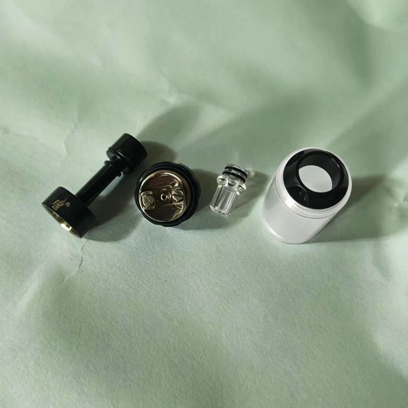 YFTK BY KA V11 RTA 316SS 23MM Standard Set Single Coil Build DeckPCTG Construction with 1.2mm/ 1.0mm/1.5mm Air Pins trim part