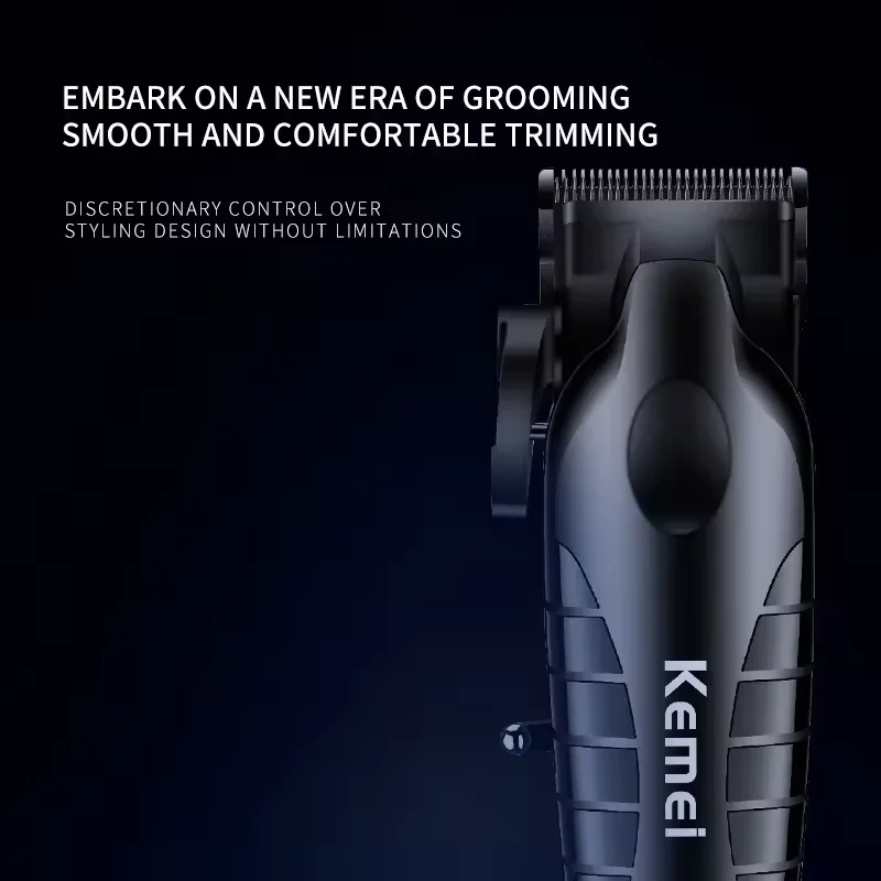 Kemei 2290D مجموعة ماكينة قص الشعر الاحترافية للرجال قابلة للتعديل لتشذيب الشعر واللحية مع قاعدة قابلة لإعادة الشحن LCD لصالون الحلاقة #6