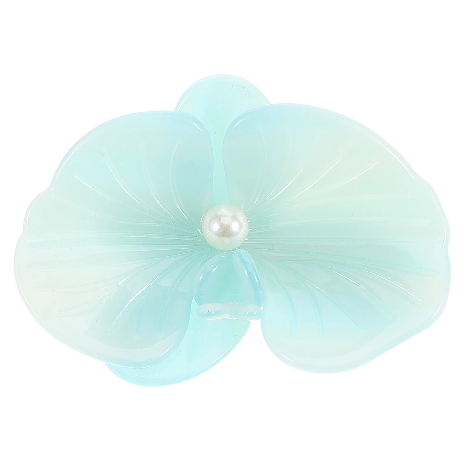 

Phalaenopsis Hairpin Sky-blue Acetic Acid Floral Barrettes Elegant Design Durable Material Non-slip Hair Ornaments Women Hair