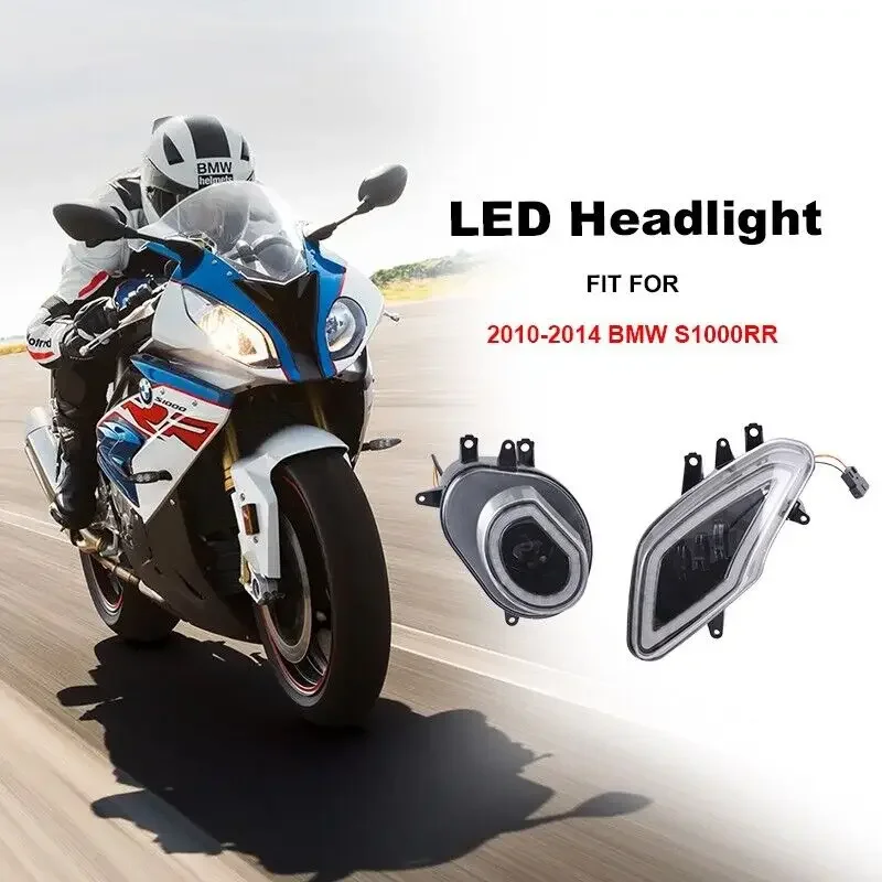 2025 HOT Motorcycle LED Angel Halo Headlight Assembly For BMW S1000RR S 1000 RR 2010-2014 2011 2012 2013 BRAND NEW