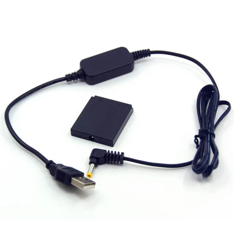 Cabo carregador usb 5v + ACT-DC40 DR-40 acoplador dc NB-6L bateria manequim para câmera canon d30 s90 s95 s120 sx240hs sx520hs