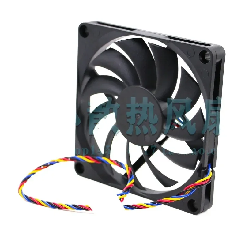 Ultra-Thin 8010 CPU Fan for Computer Chassis with Temperature Control PWM Support 80 mm x 80 mm x 10 mm Thickness Radiator