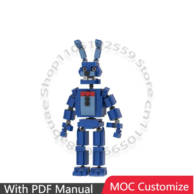 

432 PCs Poseable Rabbit Figure Building Kit DIY Jointed Animal Model, Creative Construction Toy for Kids, Popular Festival Gift