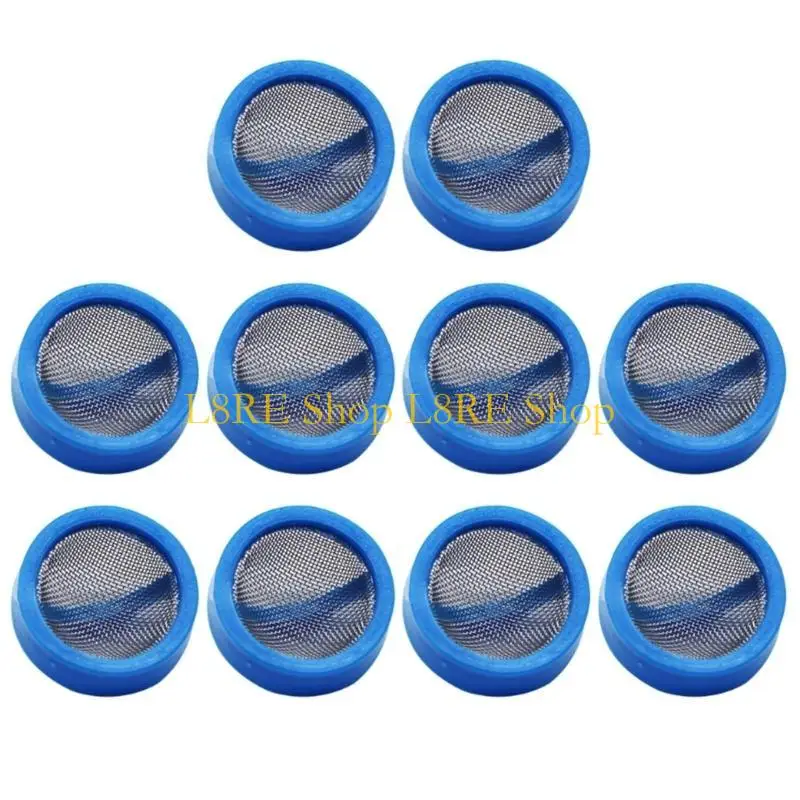 L8RE 10Pcs Washing Machine Washer Water Inlet Valves Filter Screen Steel Mesh Screen