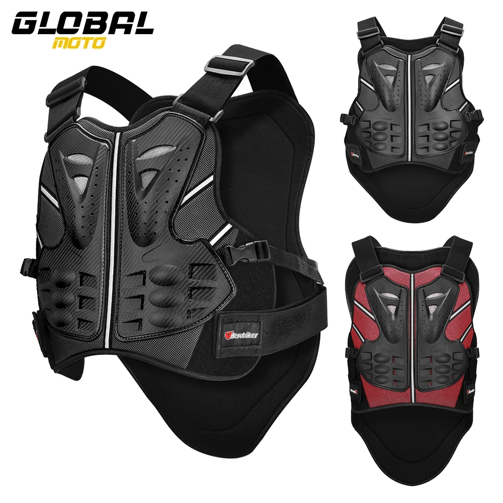 

Motorcycle Body Armor Wear-resistant Motocross Riding Armor Vest Protective Gear Anti-fall Motorbike Chest Back Protector M-XL