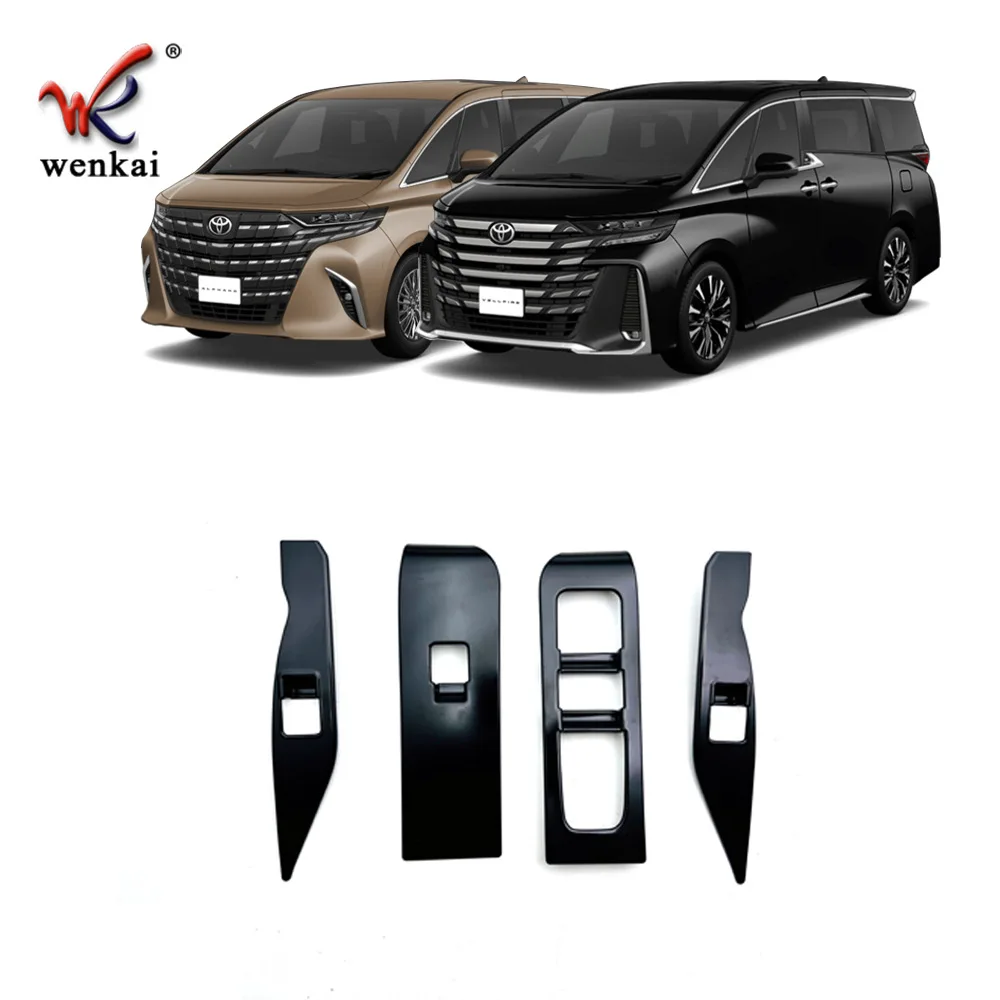 For 2023 Toyota Alphard Vellfire 40 Series Window Glass Lift Control Cover Decoration Cap Interior Accessories