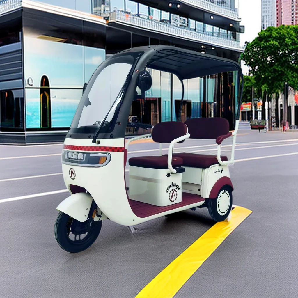 High-end Ceiling Driving 3 Wheel  Electronic Adult with Three Seat  Electric Tricycle