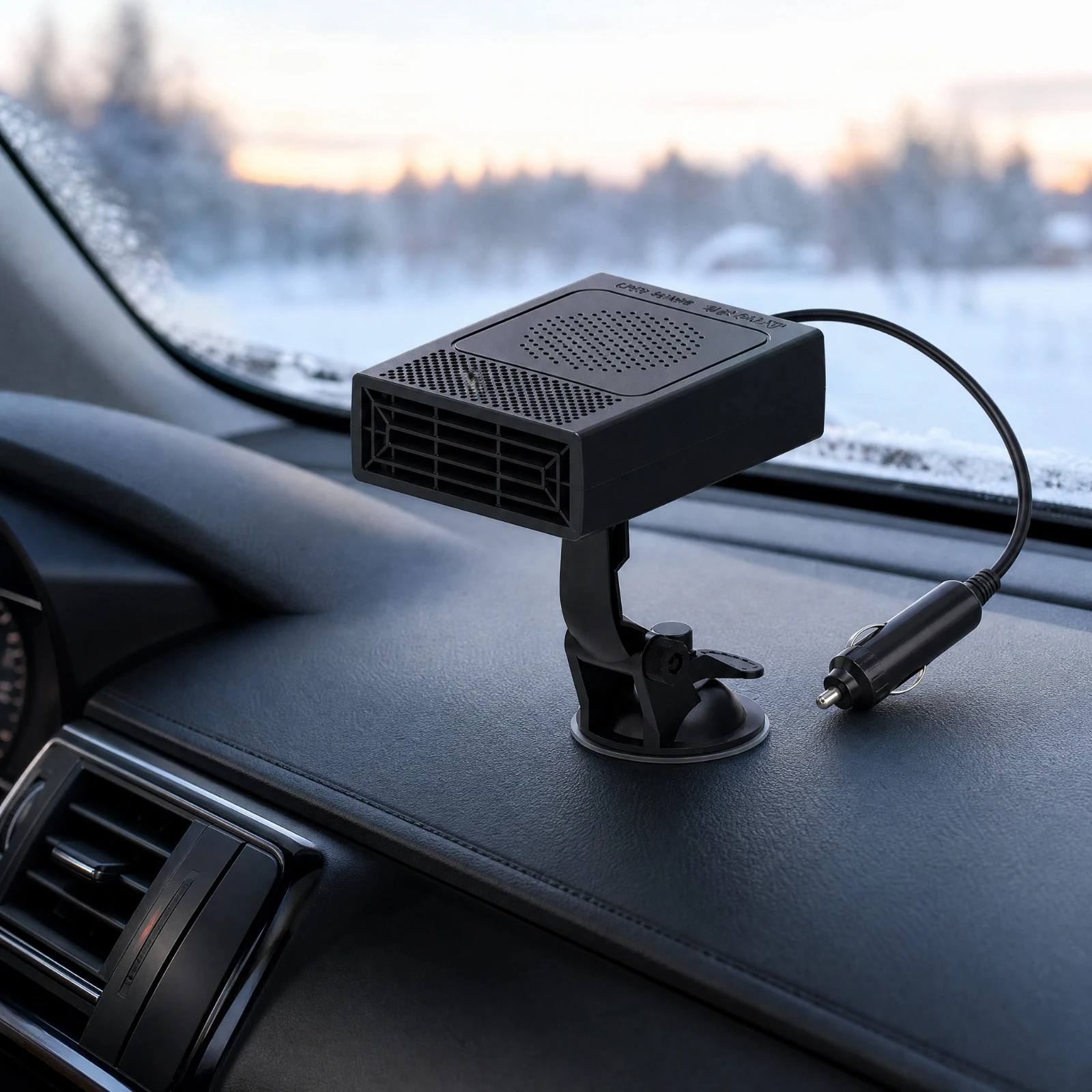 Portable 12V Car Heater ABS Material Car Heater with Air Purification User Friendly Easy to Use for Winter Driving, Road Trips