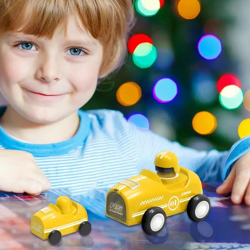 Friction Power Kids Car Toy 2X Powered Car Construction Vehicles Toy Interactive Push Friction Car Educational Friction Powered