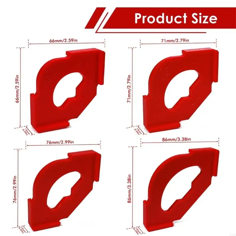 4xba 4pcs Шаблоны маршрутизаторов.