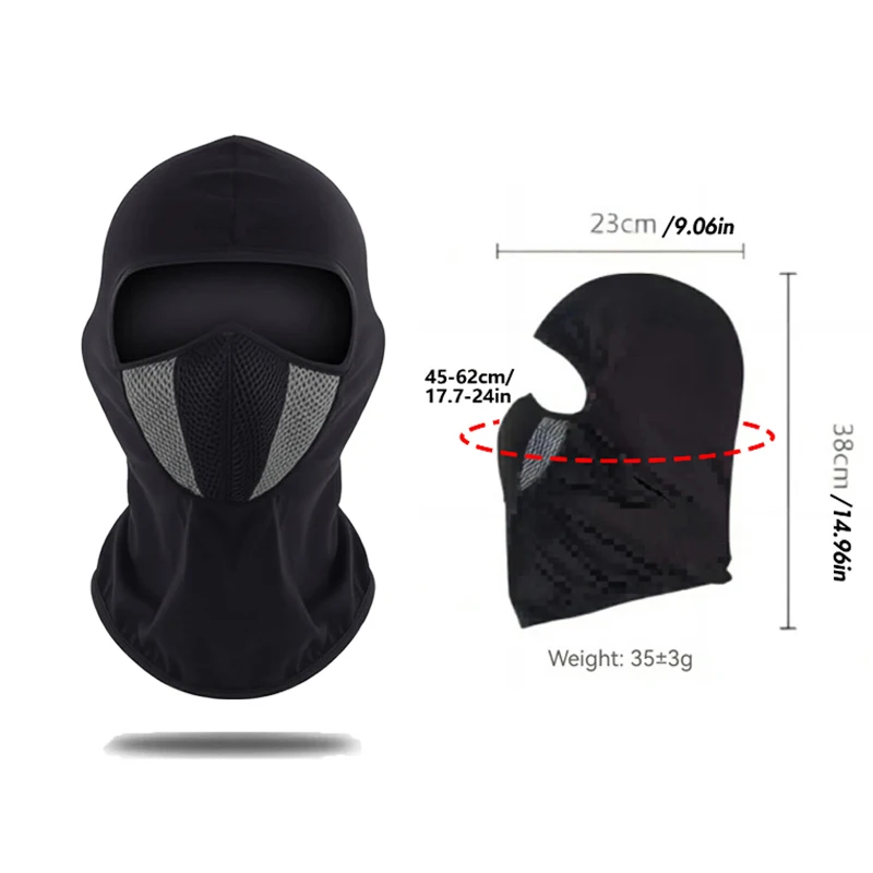 Musion Balaclava Unisex Cycling Mask Scarf Headwear Cross Fashion Print Multifunctional Windproof Dustproof Sun Protection