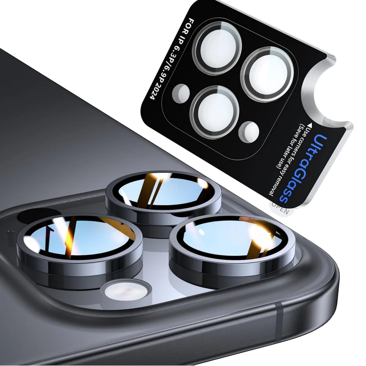 Suitable For Apple iPhone 17 16 16e 15 14 Plus 13 Pro Max Mini Camera Lens Protective Film Tempered Glass Location Detachable