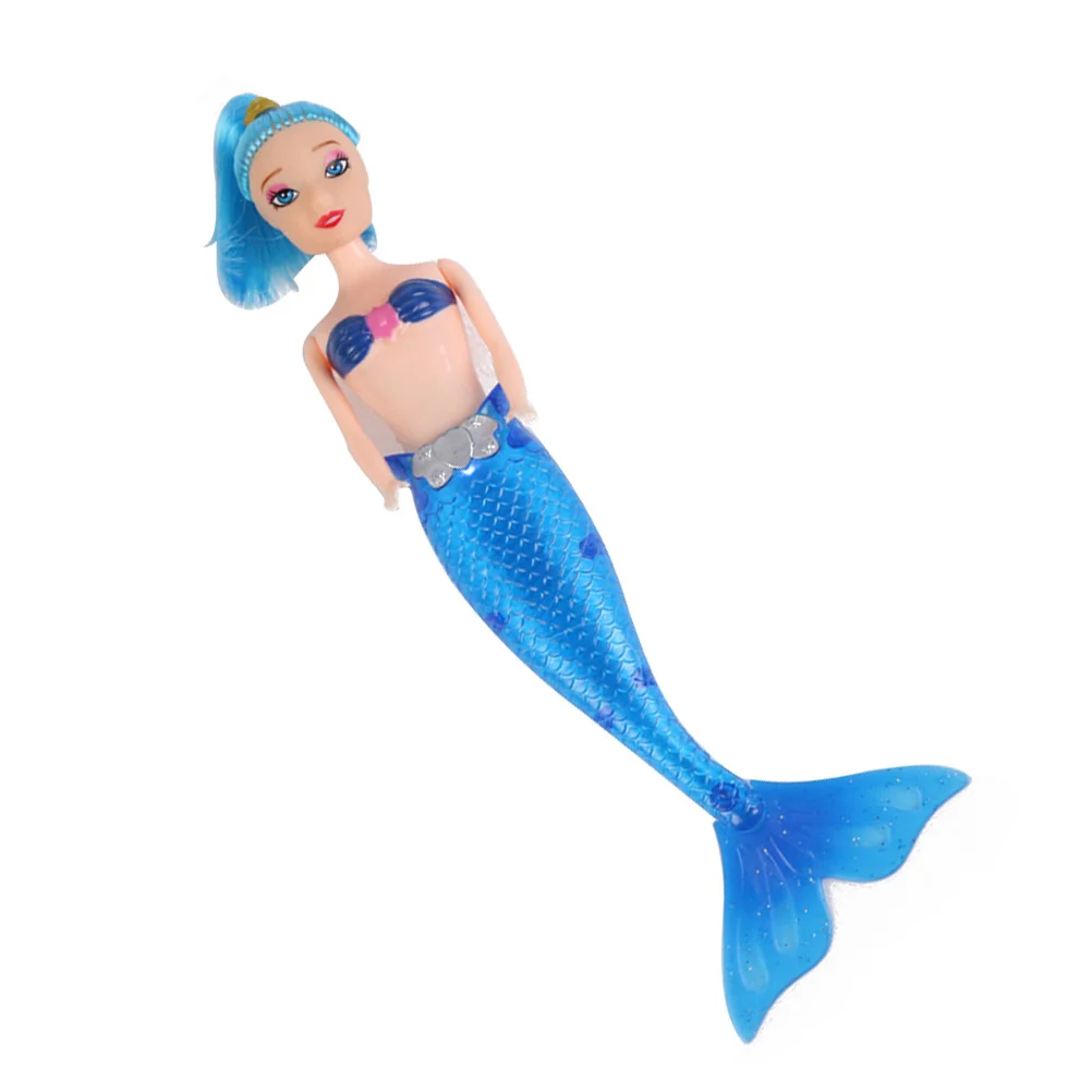 

Glow in The Dark Mermaid Princess LED Light Blue Operated Night Light for Children Room Decor Perfect Gift for Girls