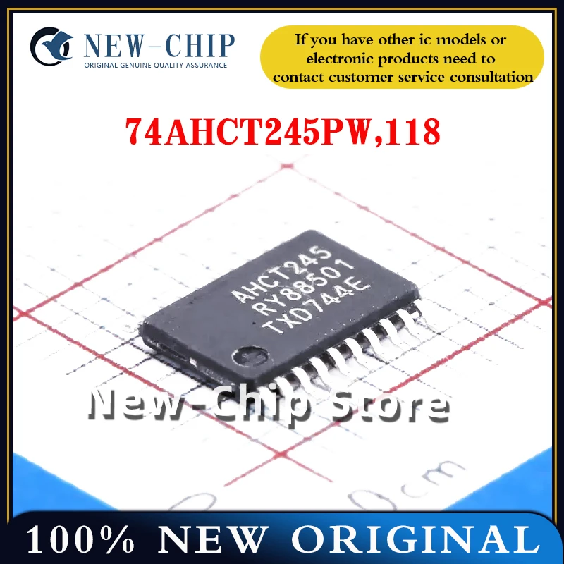 5PCS-50PCS/LOT  74AHCT245PW,118   TSSOP-20 Screen printing AHCT245  Buffer/driver/transceiver New Original   74AHCT245PW