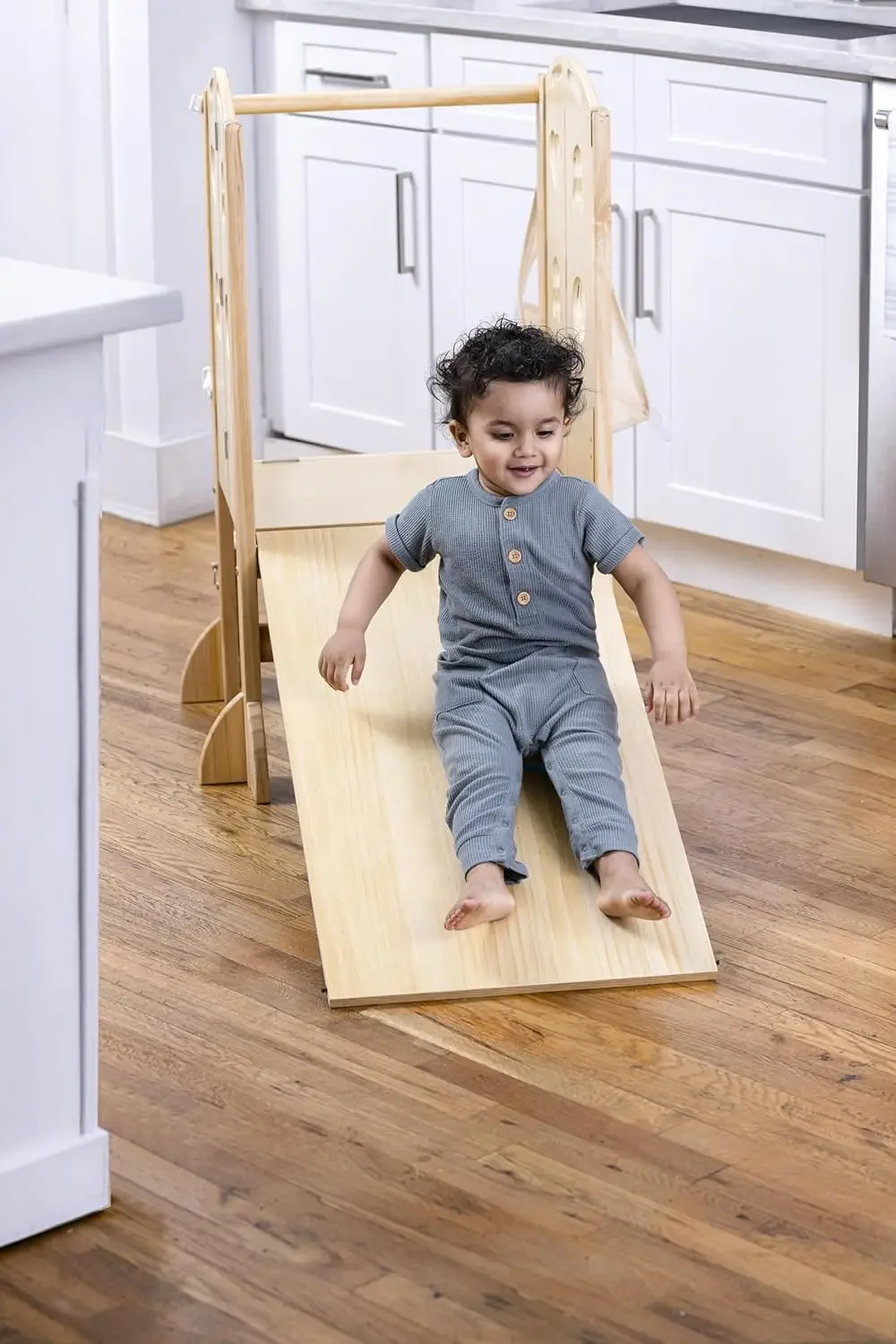 4 in 1 Foldable Kitchen Tower - Step Stool for Toddlers - Ideal for Kitchen, Living Room, Playroom, and More