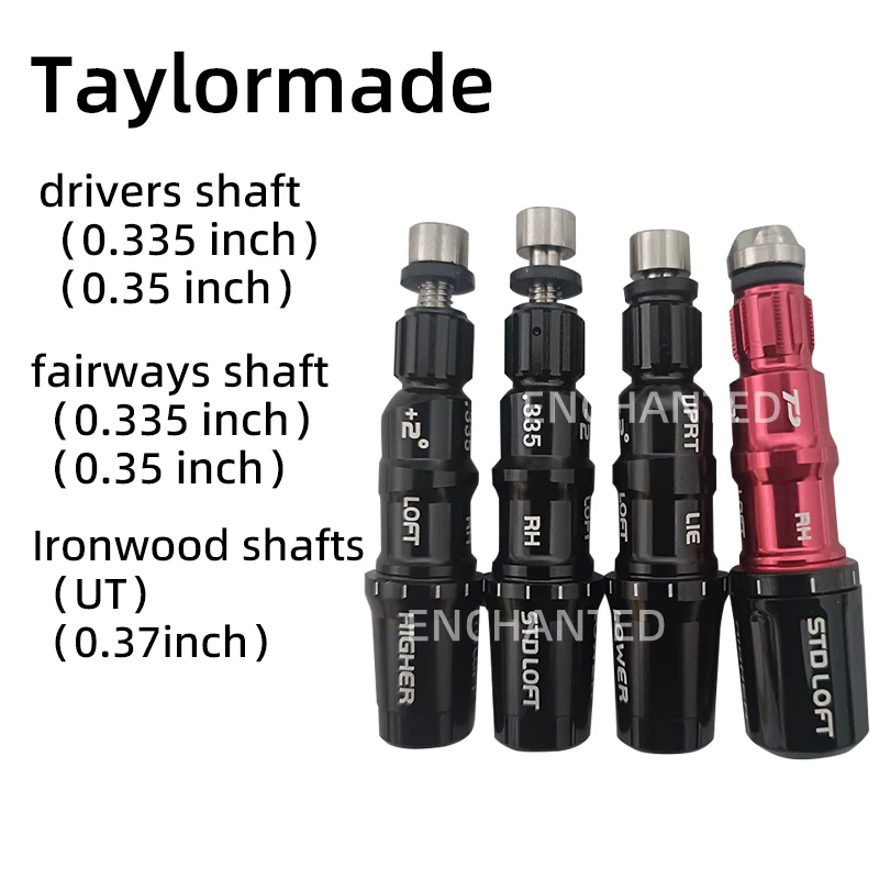 Golf Mili Kol Adaptörü Taylormade Sim Sim2 M3 M4 M5 M6 Stealth Qi10 Sürücü Kafası Fairway Ahşap Hibrid Kulüp Kafası için Fit