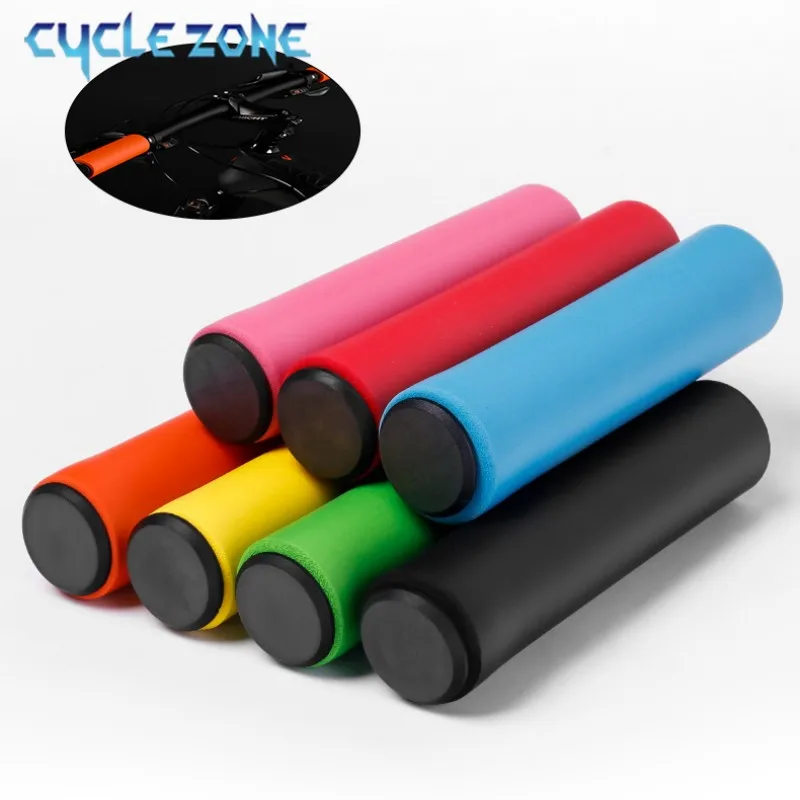 Sponge Soft Bicycle Handle Cover Colorful Cycling Grips for Mountain Bike Anti Skid Shock Bicycle Handlebar Cover MTB Accessorie