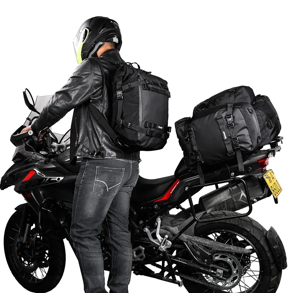 AliExpress Collection Rhinowalk Moto Arrière Siège Sac 10L Ou 20L Ou 30L Étanche Selle Côté Sac Bagages Pack Multifonction