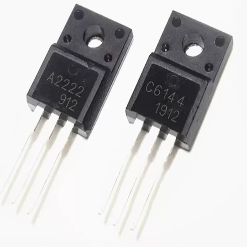 5PCS-20PCS 2SA2222 (PNP) 2SC6144 (NPN) TO220F paired bipolar transistors (BJTs) specifically for printer motherboards