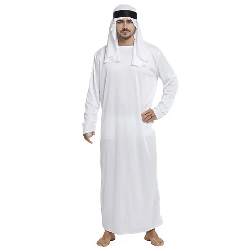 Costume da uomo arabo sceicco per adulti Costume da Halloween per uomo arabo Halloween Purim Carnival Cosplay Outfits