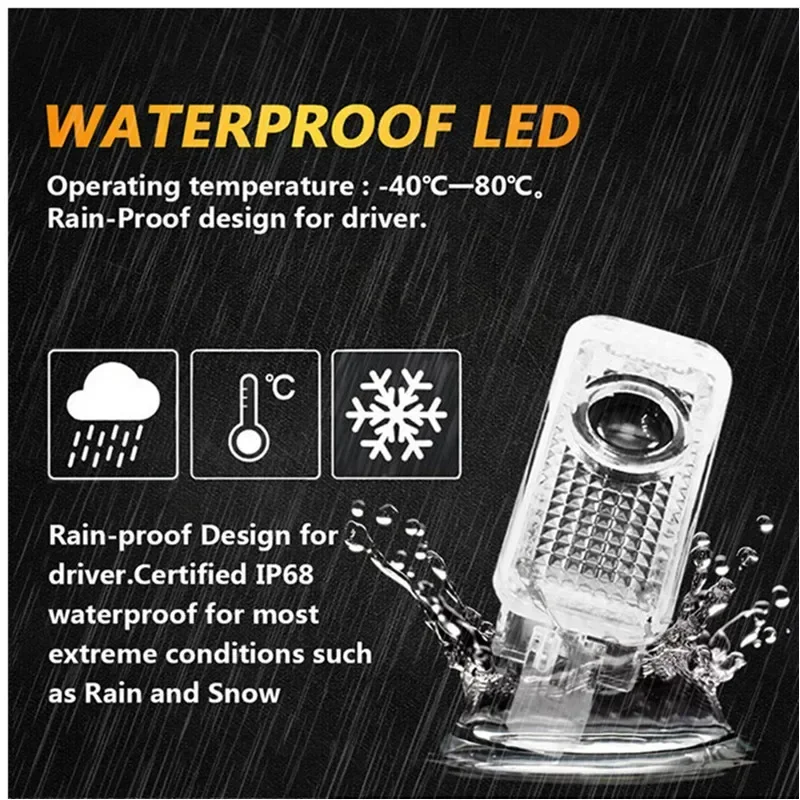 LED Projector Accessory Car Door Ghost Shadow Lights For BENTLEY Flying Spur Continental Bentayga GT 2003 2004-2018 2019 2020