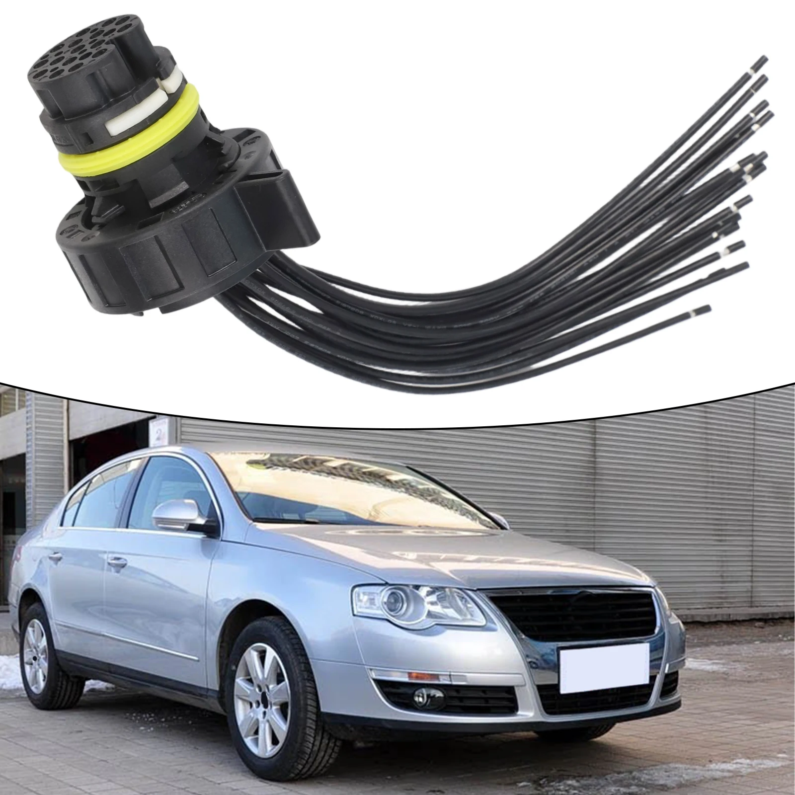 

As Shown In The Picture 16-Pin Connector ABS Material Easy Installation Non-Deformation Automotive Replacement