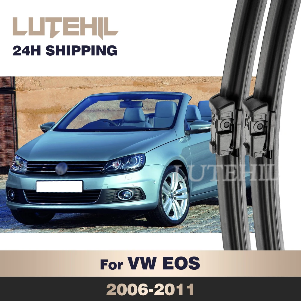 

Стеклоочиститель LUTEHIL для Volkswagen VW EOS 2006-2011 2007 2008 2009 2010 передние щетки стеклоочистителя лобовое стекло щетка 24 "+ 19"