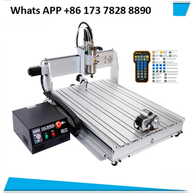 

Premium products 8060 2.2KW USB woodworking metal numerical control engraving machine, three-axis four-axis cutting
