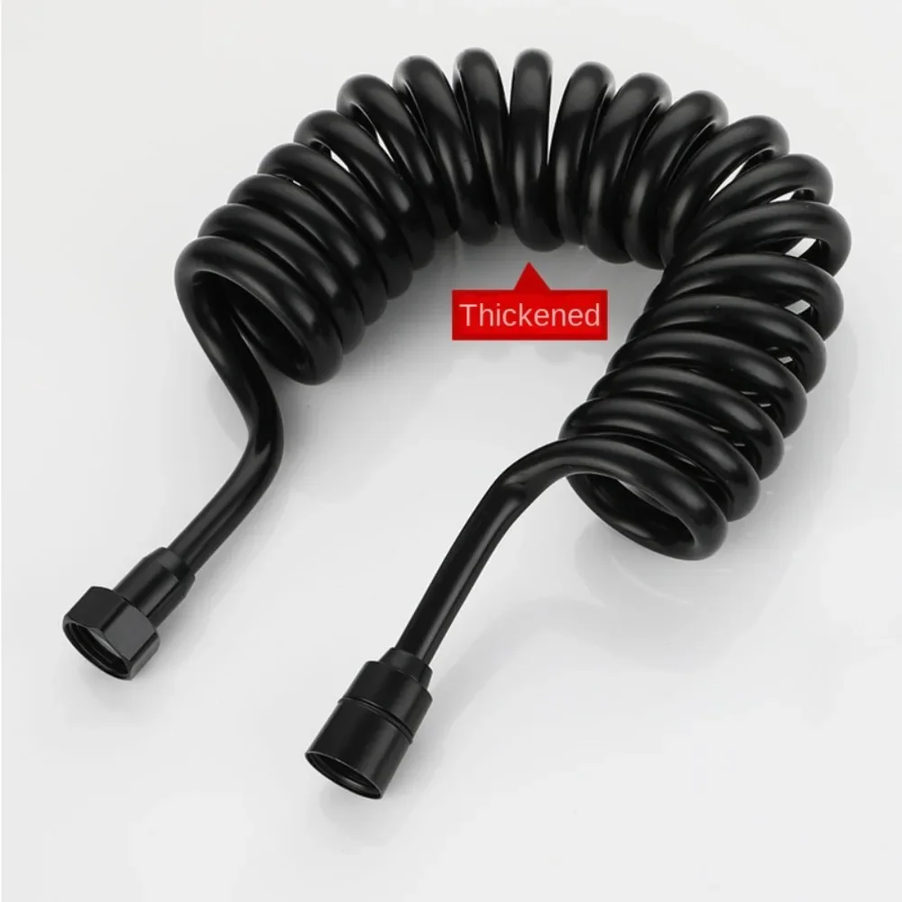 

1.5/2/3 Meter Telephone Line Style Spring Shower Hose Large Flow Flexible Water Plumbing Anti-wrap Retractable