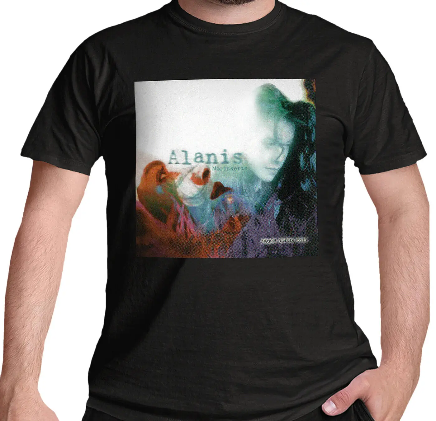 Alanis Morissette T Shirt Jagged Little Pill Official Black NEW