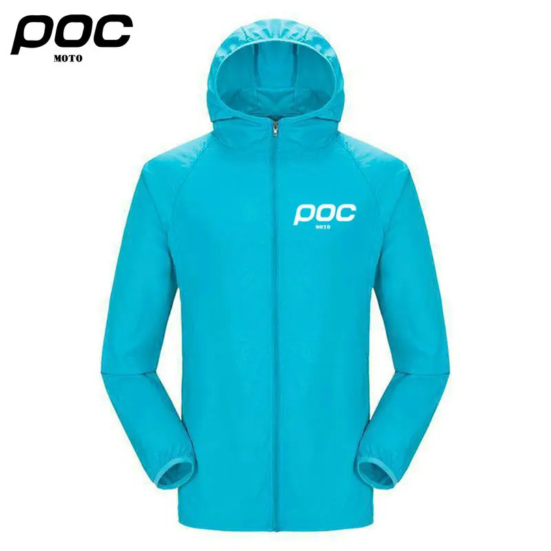 New MOTO POC Cycling Sunscreen Clothing Women UV Protection Summer Top Hoodie Windbreak Clothes Breathable Waterproof Jacket