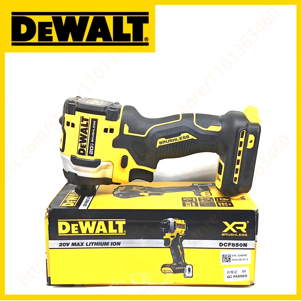 DEWALT 20V DCF850 Cordless Impact Driver Kit Motor 1/4-Inch Electric Screwdriver 205NM Wirless Rechargeable Brushless Power Tool