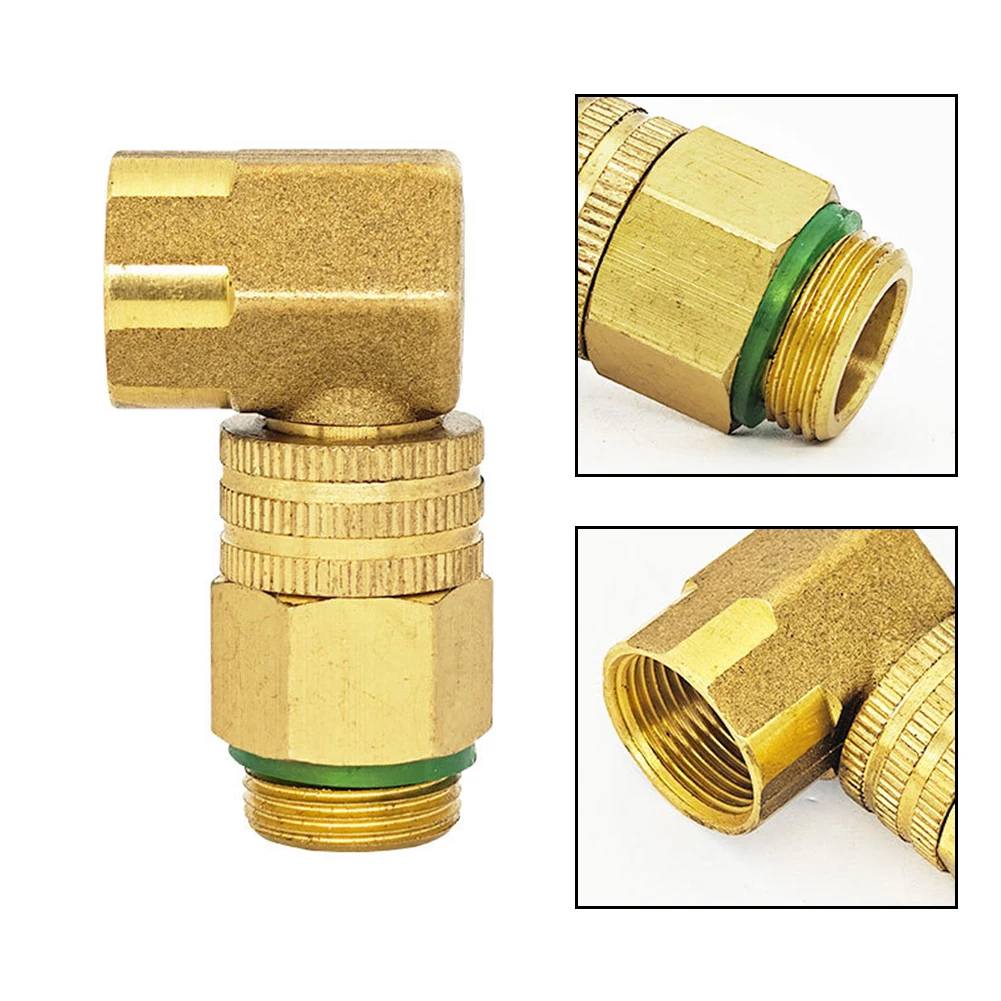 All Copper 90° Bend Quick Connect Nozzle Accessories For Agricultural Spray Elbow Pipe Fitting Connector Coupler For Water