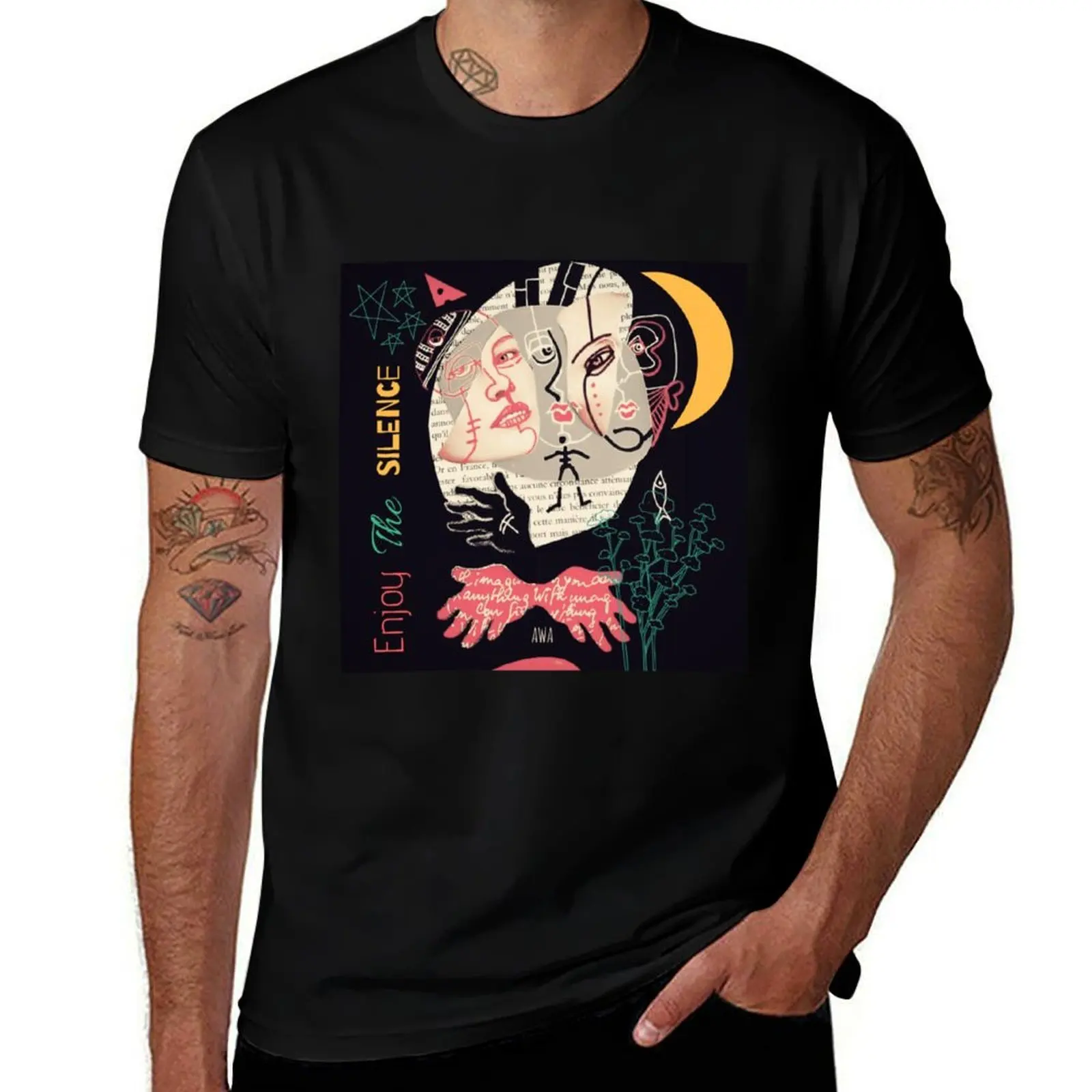 

Enjoy the silence T-Shirt Large Size Short Sleeve T-Shirt