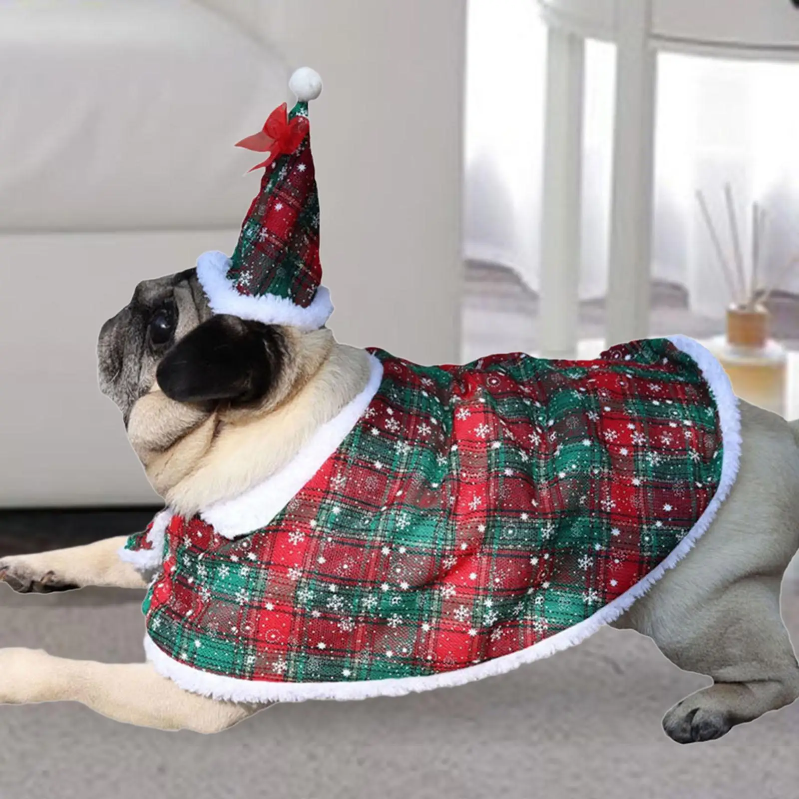 2 pezzi costume da mantello per cani e gatti con cappello vestiti per gattini mantello per animali domestici per cuccioli di cane di piccola taglia media festa cosplay