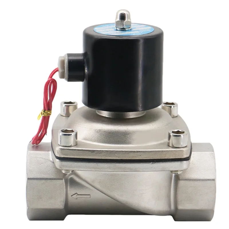 2S500-50 12V 24v stainless steel solenoid valve 220V water solenoid valve direct action normally closed 2 inch solenoid valve