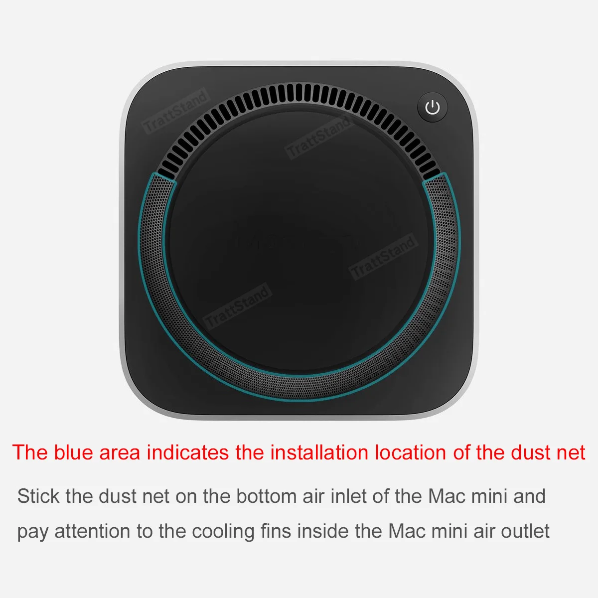 Siatka ochronna z PVC, chroniąca przed kurzem, do komputera Apple Mac Mini M4 Pro 2024 – osłona, pokrowiec chroniący przed kurzem, akcesoria do komputera Macmini. — zdjęcie produktu 2
