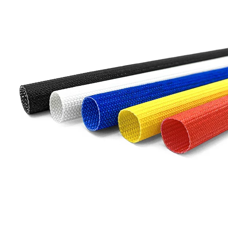Glasfaser-Geflechtschlauch Hitzebeständig 200°C Flammhemmend 1,2KV-1,5KV Elektrische Isolierung Kabelummantelung Kabelmanagement – Detail 5