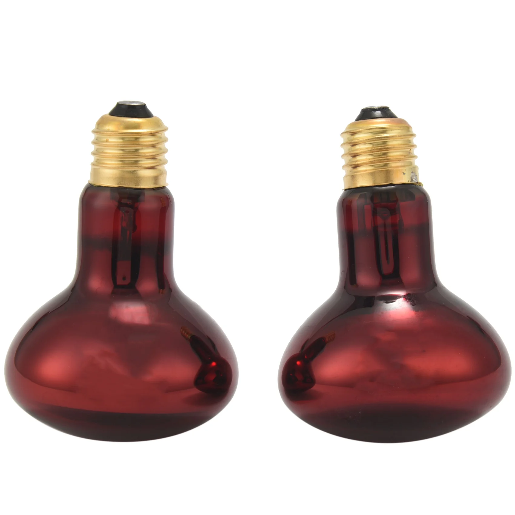 100W 2 Pack Infrared Heat Lamp Bulb Red Light Heat Bulbs for Pet Lizards Bearded Dragons Chameleons Snakes Reptiles &