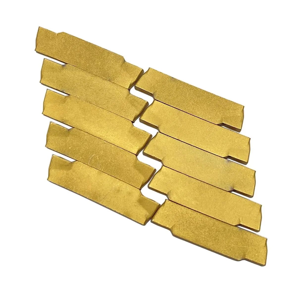 GBJ-CNC 강재 부품 선반용 카바이드 그루브 커터 인서트, MGMN 1.5 2 3 4mm 3020 3030, 10 개