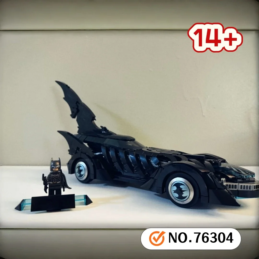 

Набор для сборки альтернативной модели Бэтмобиля (909 деталей), серия MOC-76304, по мотивам знаменитого фильма, конструктор, декор для дома, игрушки, подарки