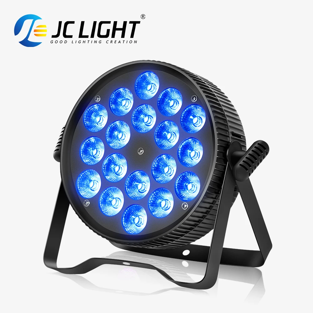 JC ضوء LED PAR ، معدات DJ ، ديسكو ، تحكم DMX ، ضوء غسيل LED ، مرحلة احترافية ، جديد ، 18x12W