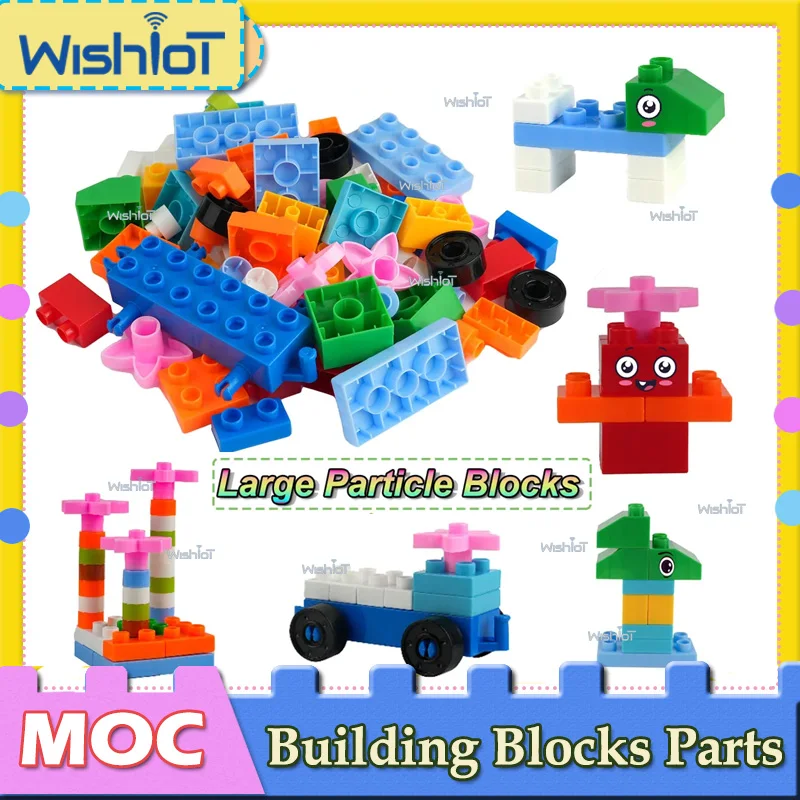 

70 шт./200 шт. набор строительных блоков с большими частицами, креативные игрушки «сделай сам», детские собранные развивающие кирпичи-головоломки с несколькими спецификациями