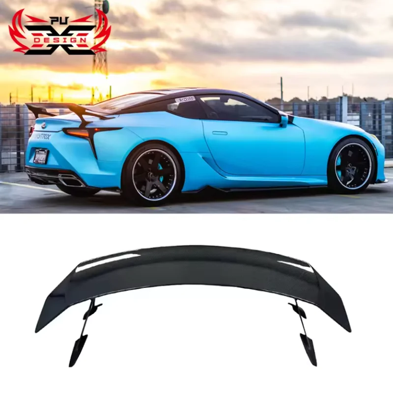 

Dry Carbon Fiber V style For Lexus LC500 LC500H Rear Spoiler Rear Wing Body Kits