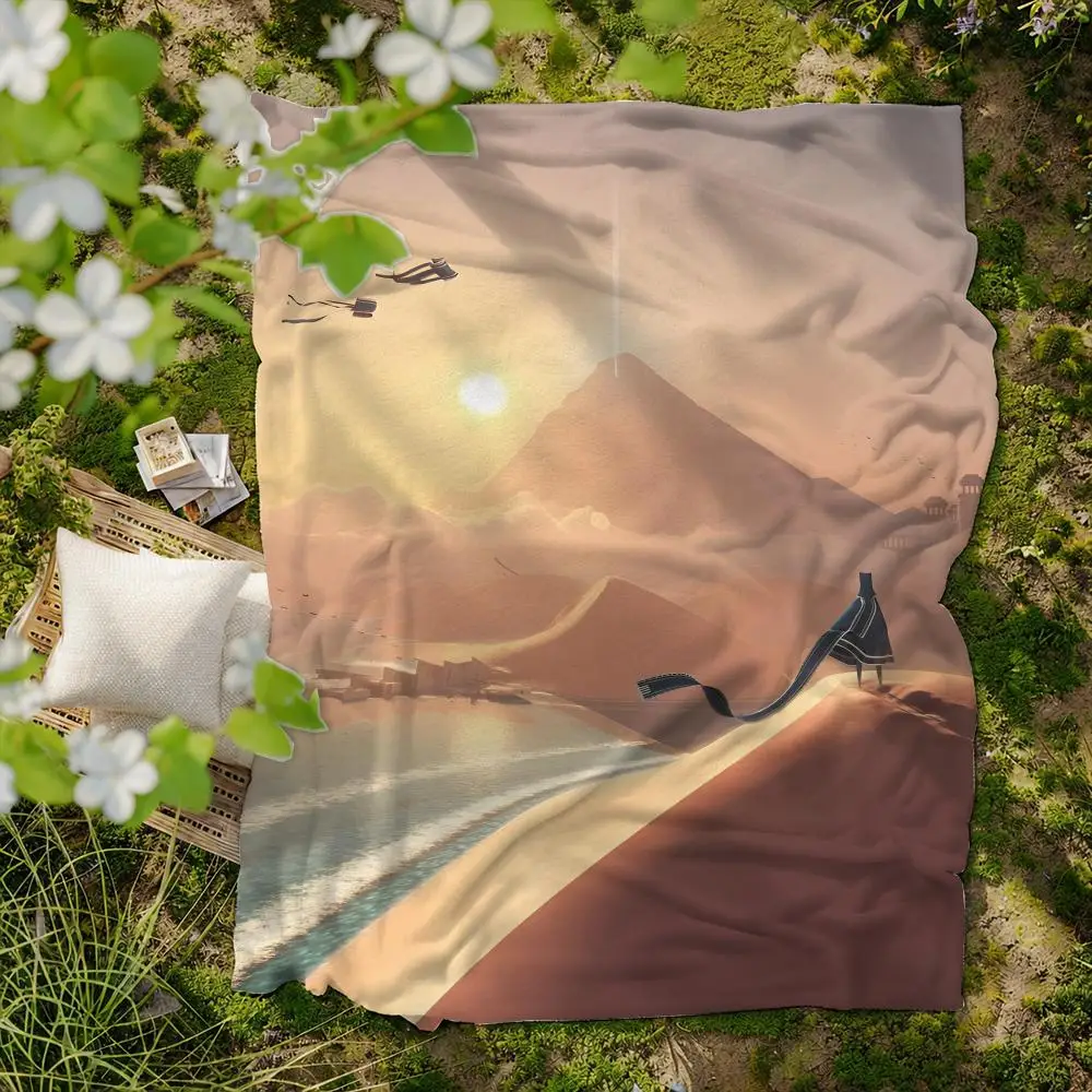 game J-Journey Adventure Throw Soft Flannel Blanket for Bed Bedroom Sofa Picnic Throw Skin-friendly Breathable Gift Cover