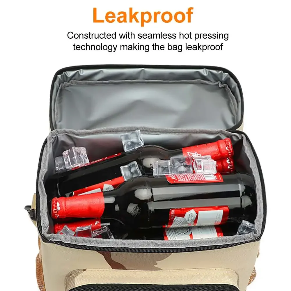 Портативная теплоизоляционная сумка, большая наружная Сумка для кемпинга, столовых приборов, барбекю, еды, пикника из ткани Оксфорд